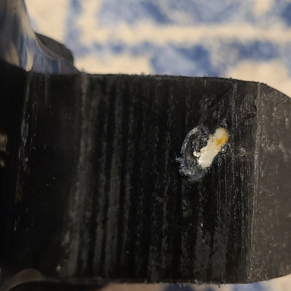 Ralph Lauren sz 7 black fringe boots with gold - Picture 4 of 4